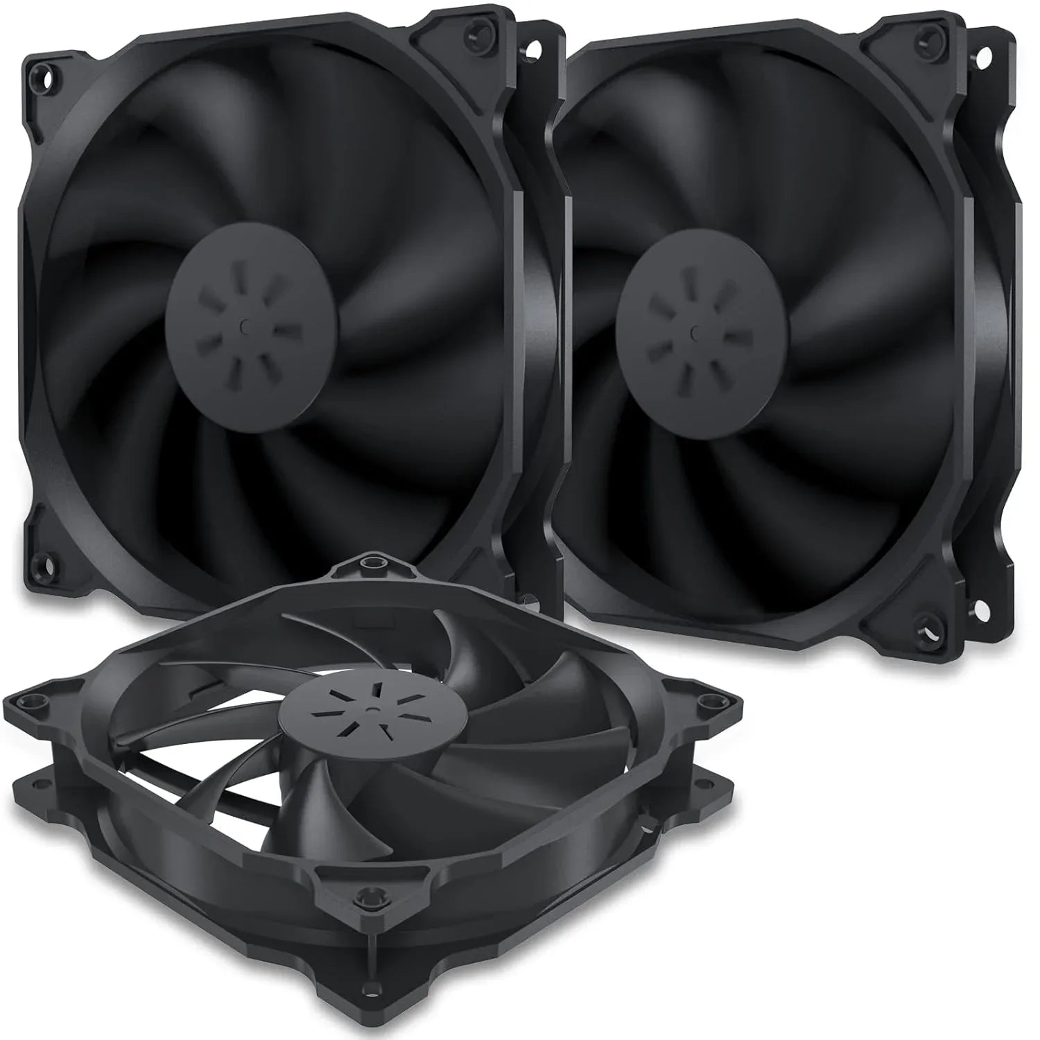 upHere 3‑Pack 120mm Temperature‑Controlled High‑Performance Quiet PC Fan - Gomix Brands Outlet